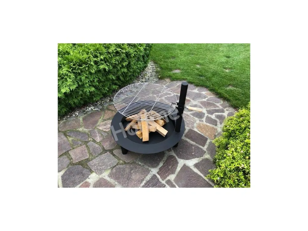 Hoříme.cz Ohniště s grilem Salome komplet 80cm lem